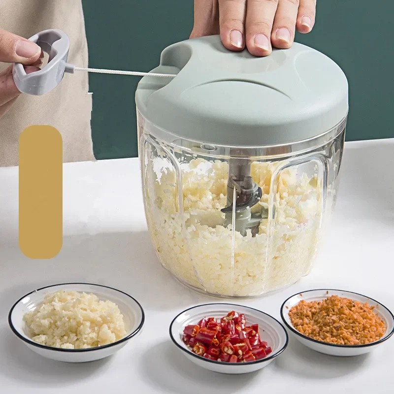 Manual Hand Chopper Blender Big Size (1000ml 6 Blades)